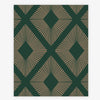 Deco Triangle Emerald wallpaper with contrasting rose gold