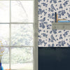 Delicate bird pattern on Joules Blackberry Bird Creme wallpaper