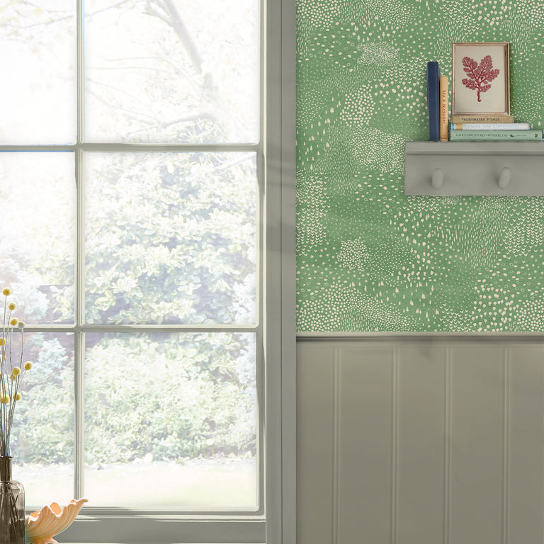 Joules Wallpaper Mono Farm Green
