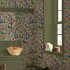 Enchanted Woodland Antique Creme wallpaper by Joules with nature theme