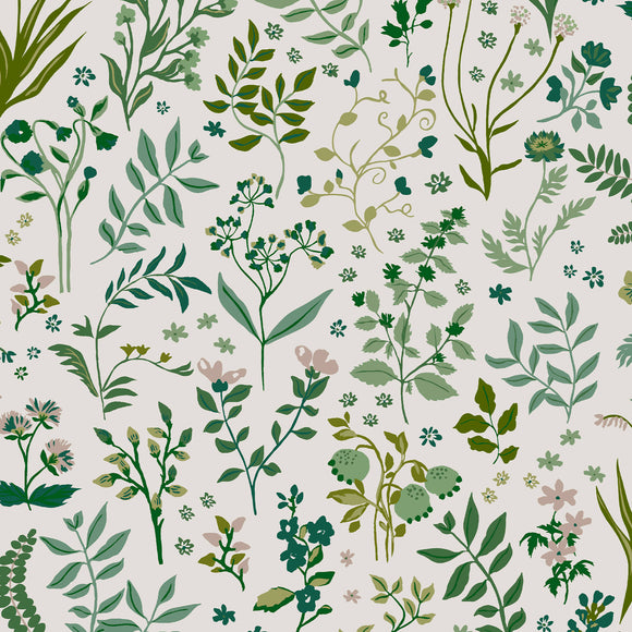 Joules Wallpaper Holcombe Floral Creme with delicate floral design