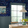 Holcombe Floral Navy wallpaper by Joules in British countryside style