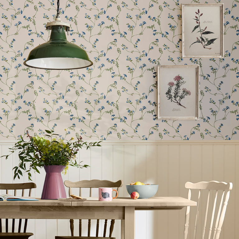 Joules Wallpaper Robey Cottage Floral Creme