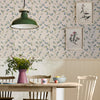 Robey Cottage Floral Creme wallpaper by Joules in elegant style