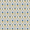 Joules Wallpaper Trellis Floral Creme Gold