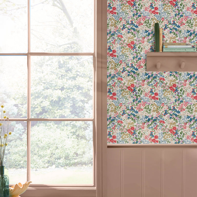Joules Wallpaper Sanders Ditsy Creme