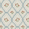 Elegant Pinford Trellis Pale Seaspray Blue wallpaper