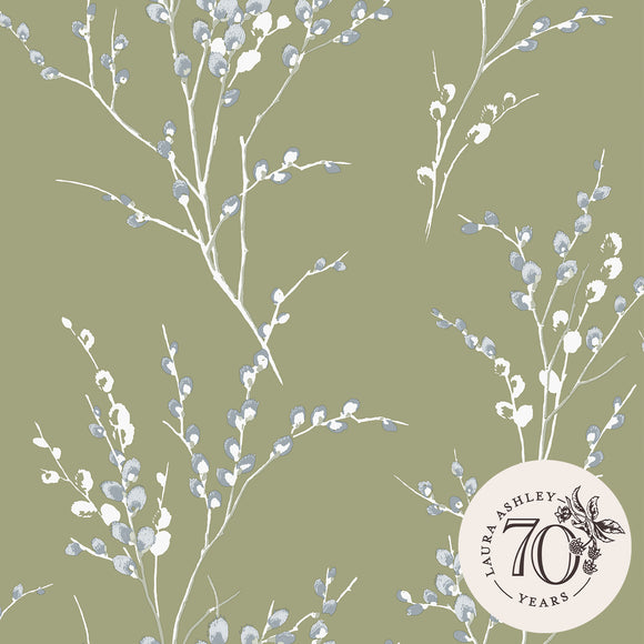 Classic floral design Laura Ashley Pussy Willow wallpaper