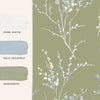 Easy application wallpaper Laura Ashley Pussy Willow