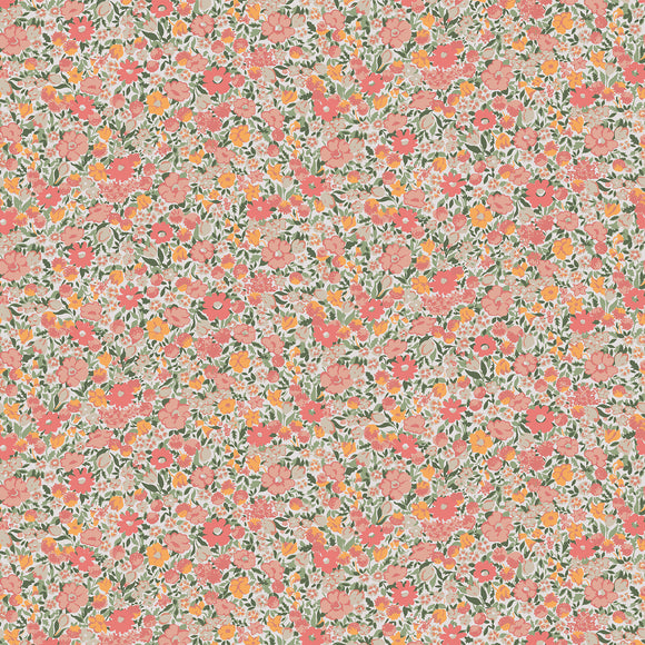 Elegant floral design Laura Ashley Loveston Coral Pink wallpaper