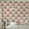 Charming Laura Ashley Country Roses Old Rose Pink wallpaper design