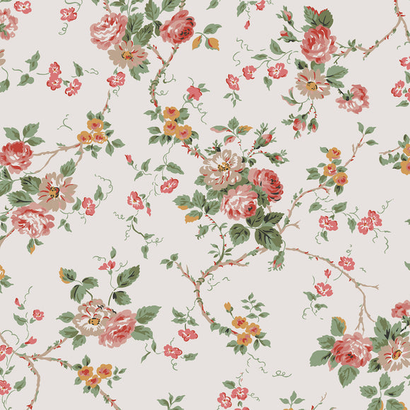 Laura Ashley Mountney Garden Antique Pink wallpaper floral print