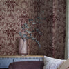 Detailed Laura Ashley Apolline Pale Blackberry wallpaper botanical theme