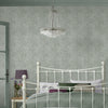 Elegant Laura Ashley Corrina Leaf Mineral Green wallpaper nature-inspired decor