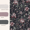 Elegant Laura Ashley Edita’s Garden Charcoal Grey wallpaper dark charcoal background