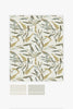 Beautiful leaf print wallpaper in Cascade Green perfect for creating a tranquil room