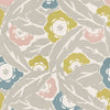 Optimism Floral Grey wallpaper with soft grey and muted floral design