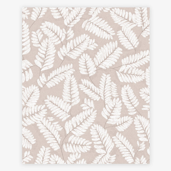 Kindred Leaf Neutral wallpaper with intertwining leaf design for a natural atmosphere