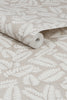 Kindred Leaf Neutral wallpaper with soft textured backdrop for any room in your home