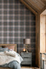 Transform your home with Alpine Lodge Check wallpaper in grey