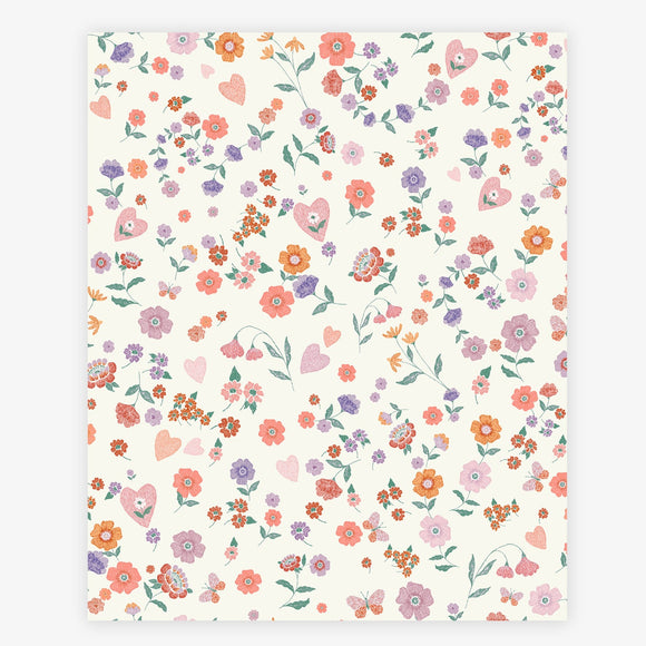 Lavender and peach floral wallpaper Next Wallpaper Woodland Ditsy Lavender and Peach