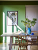 Farrow & Ball Yeabridge Green No.287 in a room setting, photographed by Farrow & Ball