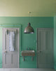 Farrow & Ball Arsenic No.214 in a room setting, photographed by Farrow & Ball