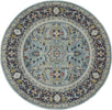 Ankara Global Rug 14 Teal Multi- Round