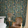Wallpaper in bedroom
