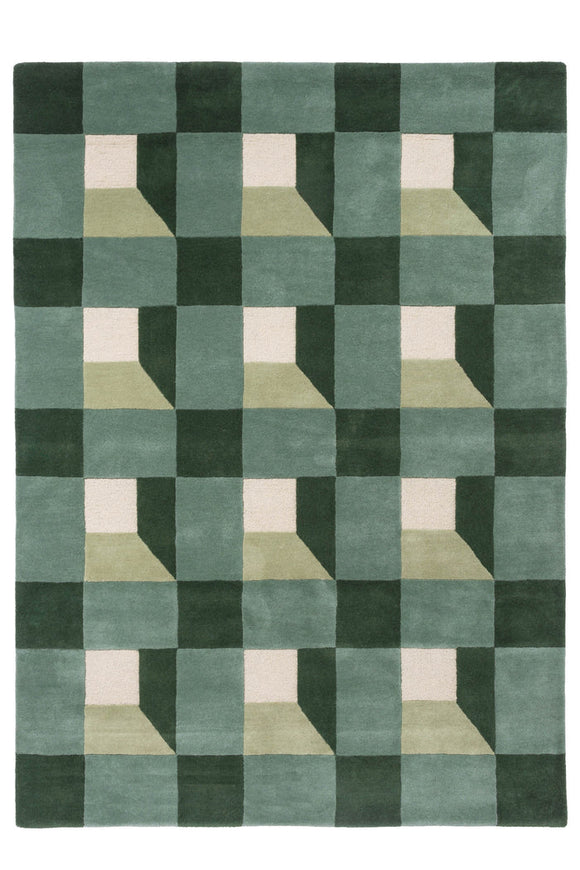 Harlequin Blocks Fern 141907 Rug