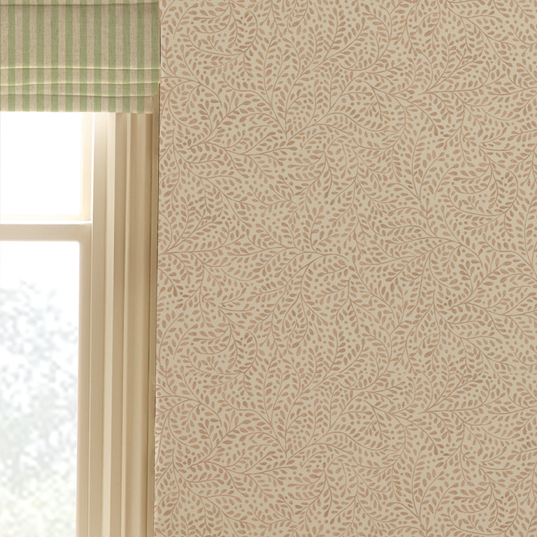 Joules Willow Leaf Floral Wallpaper Soft Pink Neutral Wallpaper Paste-the-Wall 52cm Roll