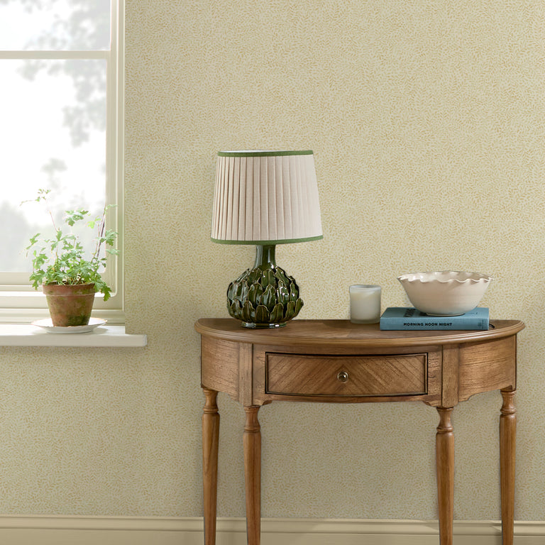 Joules Willow Leaf Floral Wallpaper Neutral – Elegant Paste-the-Wall Floral Wallpaper for Bedrooms & Living Spaces