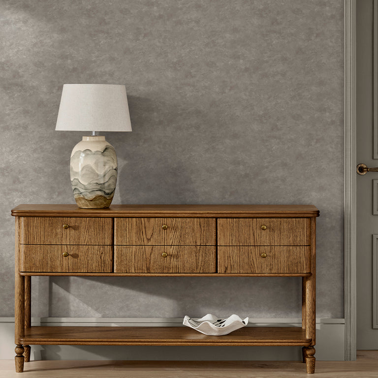 Next Microcement Wallpaper Natural – Modern Textured Wallpaper, Warm Neutral Finish, Non-Woven Paste-the-Wall Design