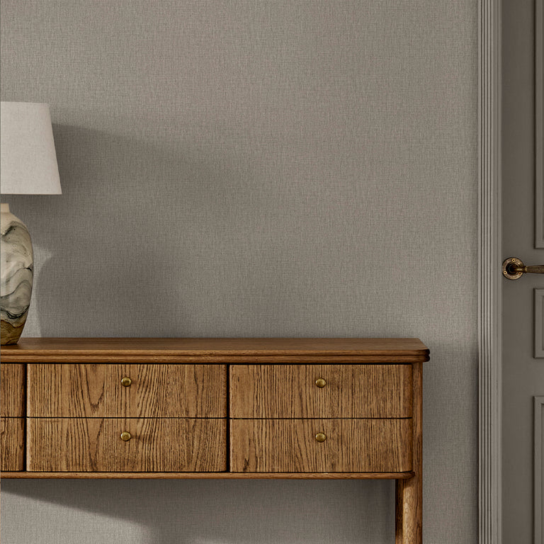Next Linen Look Wallpaper Natural – Textured Neutral Wallpaper, Non-Woven, Paste the Wall, Easy Hang, 10m Roll