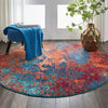 Nourison Celestial Rug 08 Atlantic - Round