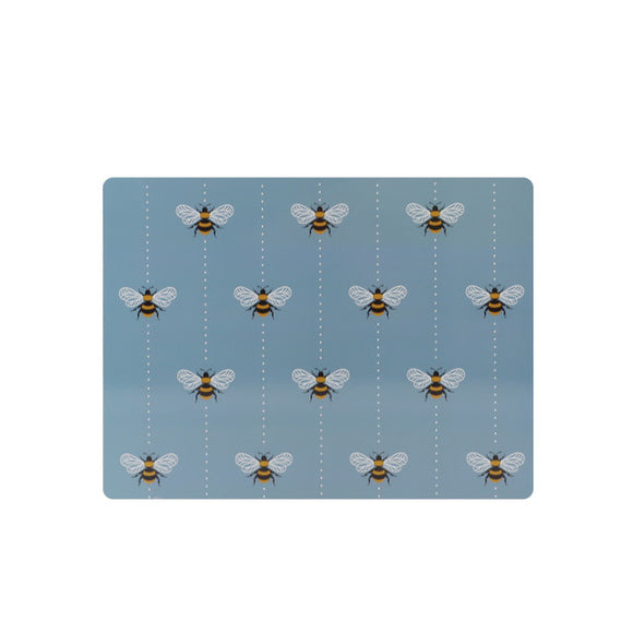The Tipperary Crystal Bee Set of 6 Placemats – Elegant placemats featuring a charming bee design, perfect for enhancing your table's visual appeal and protecting it during meals.