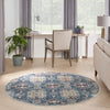 Ankara Global Rug 16 Navy Multi- Round