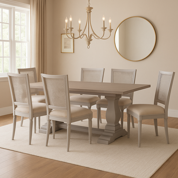 Sofia Dining Table 2.2m Hardwick Rustic Brown
