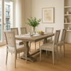 Sofia Dining Table 1.8m Rustic Brown