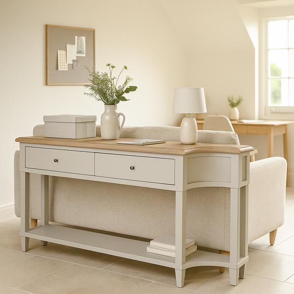 Sofia Sofa Table Hardwick Rustic Brown