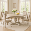 Sofia Round Dining Table 1.6m Hardwick Rustic Brown