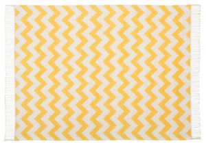 Elevate Your Home Decor with Our Ochre Grey Scatterbox Zigzag Throw