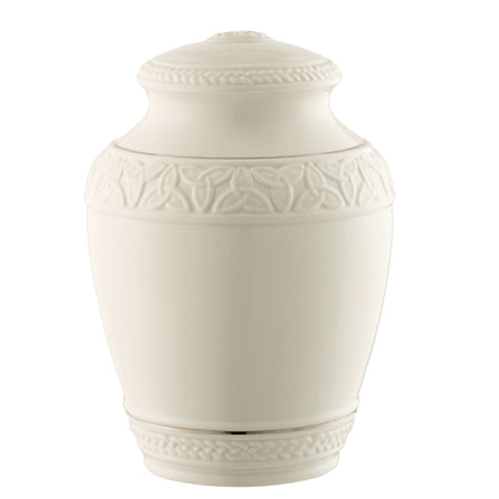 Embrace the rich heritage of Belleek craftsmanship with the Classic Celtic Urn, a stunning fusion of timeless design and Irish tradition.