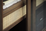 Barrali Smoked Oak Glass Display Cabinet – 110 x 160cm