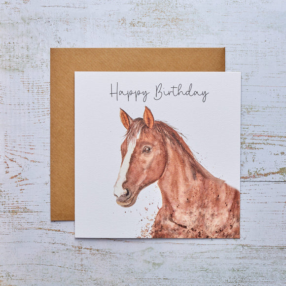 Horse Birthday Card: Gallop into Birthday Fun with a Beautiful Horse Design - Perfect for Horse Enthusiasts!