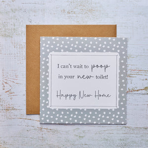 Funny New Home Card: A Hilarious Welcome to the New Digs - Ideal for Bringing Laughter to New Beginnings!