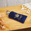 Chic Velvet Bee Design Glasses Case: Bee Motif Luxury - A Fashionable and Functional Companion for Your Eyewear!