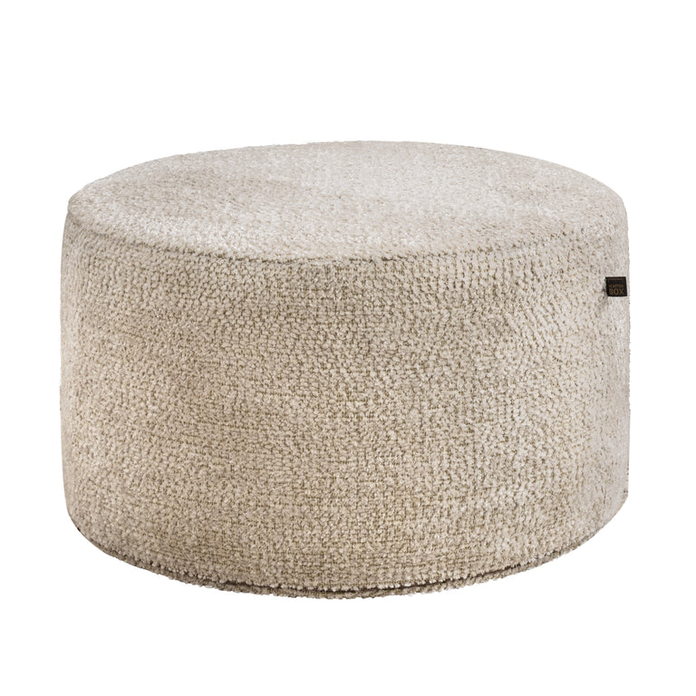 Scatter Box Ottoman Round Rowan Cream/Gold