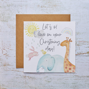 Christening Day Card: Marking a Sacred Occasion - Ideal for Extending Blessings and Best Wishes!