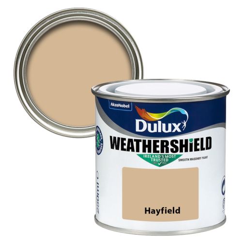 Dulux Weathershield Hayfield: A soothing and natural shade for enduring exterior protection.